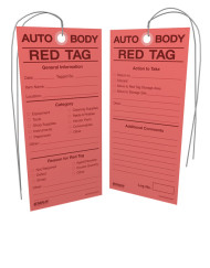 5S Auto Body Red Tags - Enna.com