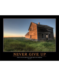 Never Give Up Poster - Henry Ford Quote