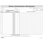 SMED Quick Changeover Setup Combination Worksheet