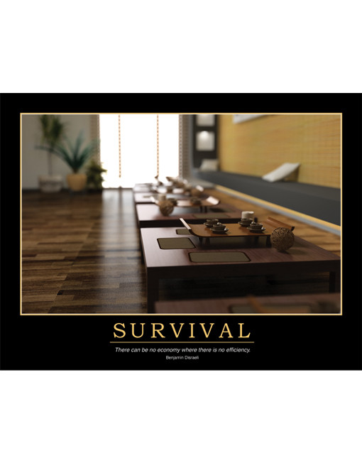 Survival Poster - Benjamin Disraeli Quote