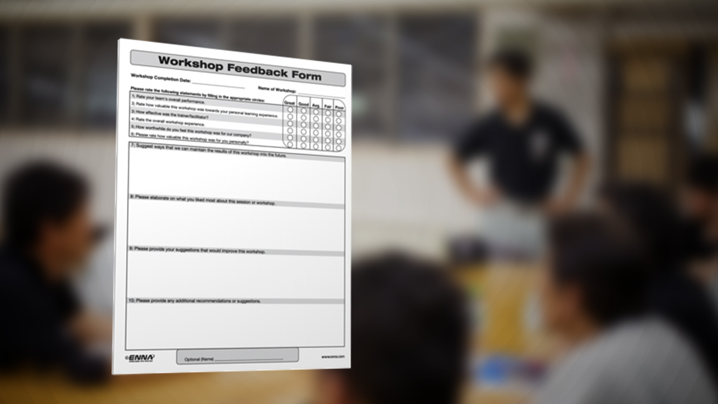 Using the Workshop Feedback Form - Enna.com